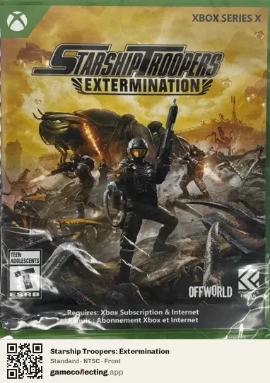 Starship Troopers: Extermination Xbox Series X, NTSC box front