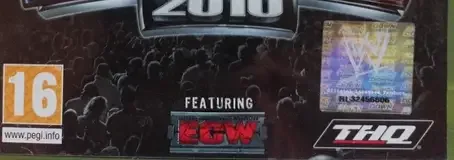 WWE SmackDown vs. Raw 2010, the PEGI square on its front