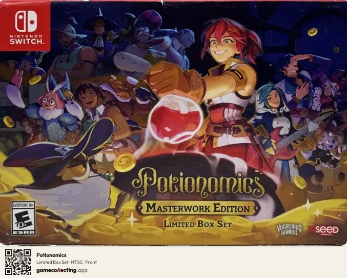 Potionomics Nintendo Switch, NTSC box front