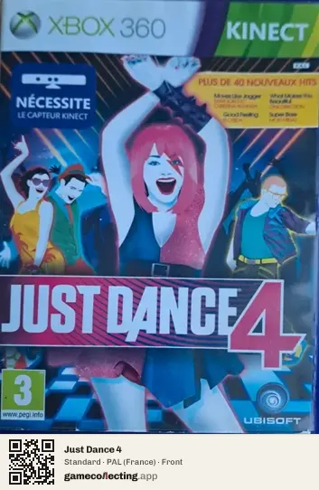 Just Dance 4 Xbox 360, France box front