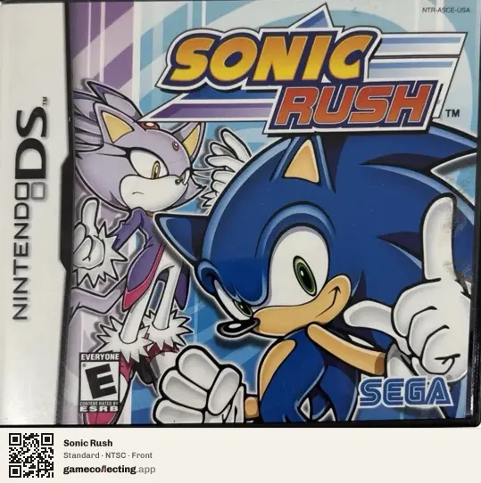 Sonic Rush Nintendo DS, NTSC box front