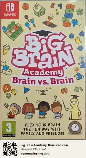 Big Brain Academy: Brain vs. Brain Nintendo Switch, PAL box front
