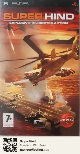 Super Hind PlayStation Portable, PAL box front