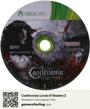 Castlevania: Lords of Shadow 2 Xbox 360, Asia disc