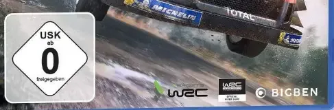 WRC 8, the USK square on its front
