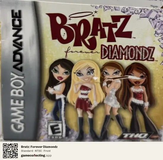 Bratz: Forever Diamondz Game Boy Advance, NTSC box front