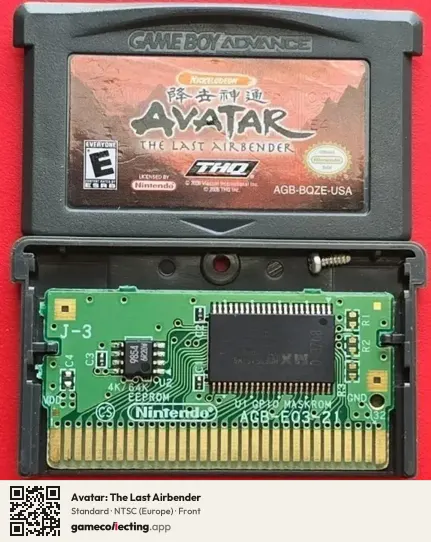 Avatar: The Last Airbender Game Boy Advance, Europe box front