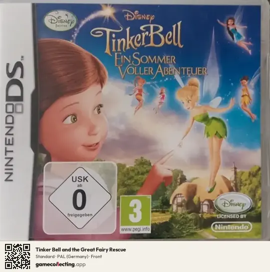 Tinker Bell and the Great Fairy Rescue Nintendo DS, Germany box front