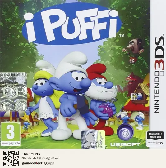 The Smurfs Nintendo 3DS, Italy box front