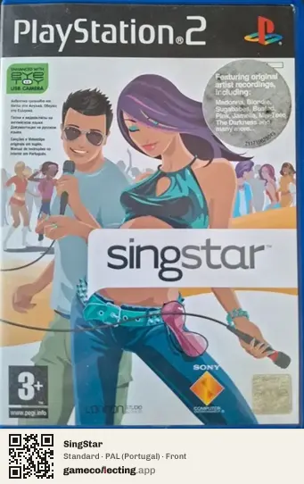 SingStar PlayStation 2, Portugal box front