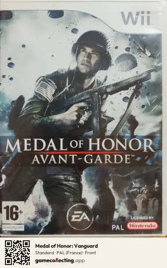 Medal of Honor: Vanguard Nintendo Wii, France box front