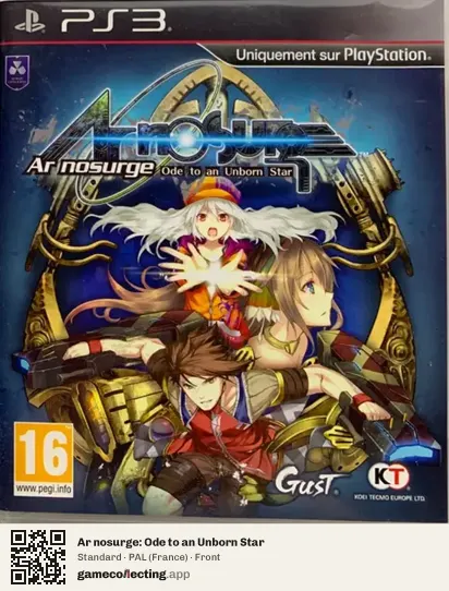 Ar nosurge: Ode to an Unborn Star PlayStation 3, France box front