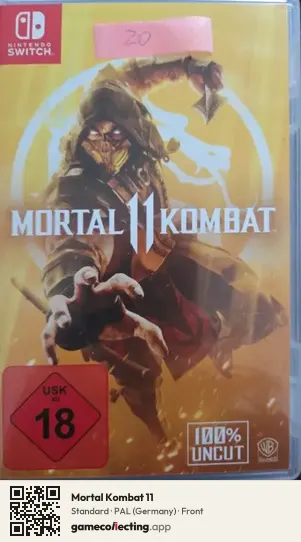 Mortal Kombat 11 Nintendo Switch, Germany box front