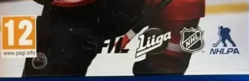 NHL 18, the PEGI square on its front