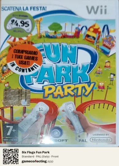 Six Flags Fun Park Nintendo Wii, Italy box front
