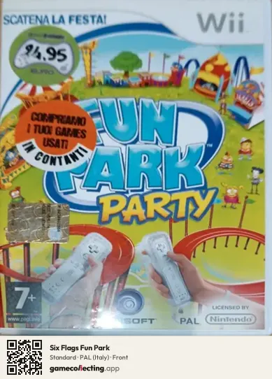 Six Flags Fun Park Nintendo Wii, Italy box front