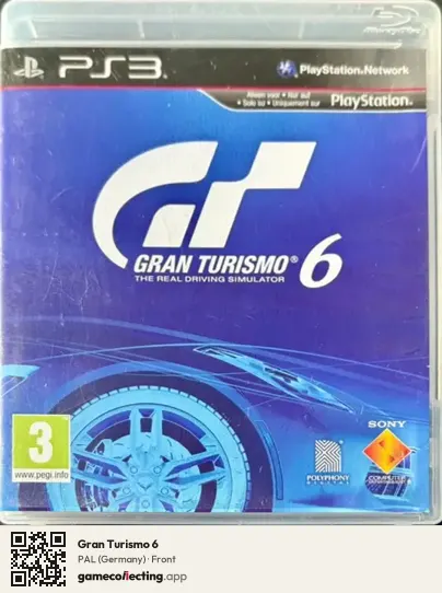 Gran Turismo 6 PlayStation 3, Germany box front