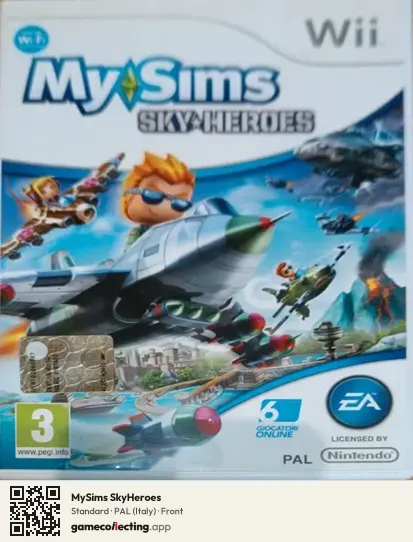 MySims SkyHeroes Nintendo Wii, Italy box front