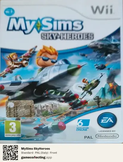 MySims SkyHeroes Nintendo Wii, Italy box front