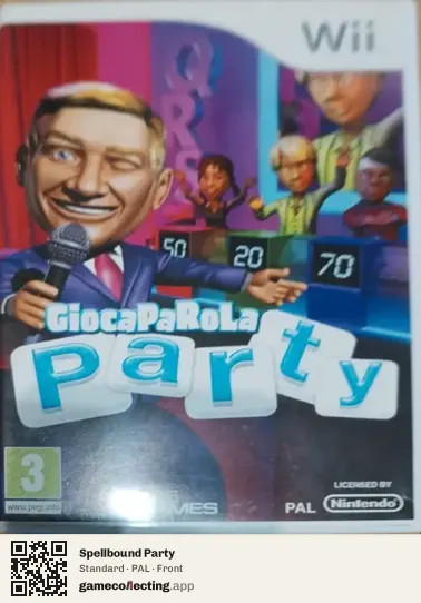 Spellbound Party Nintendo Wii, PAL box front