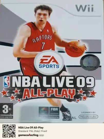 NBA Live 09 All-Play Nintendo Wii, Italy box front