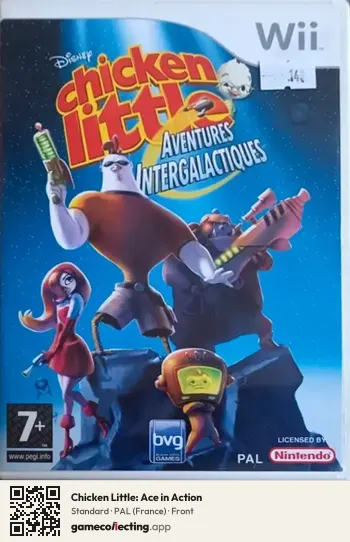Chicken Little: Ace in Action Nintendo Wii, France box front