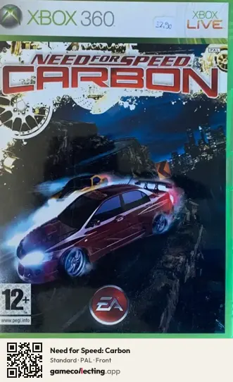 Need for Speed: Carbon Xbox 360, PAL box front