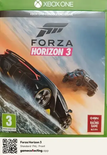 Forza Horizon 3 Xbox One, PAL box front