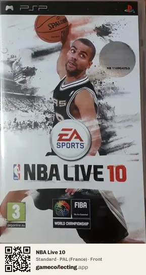 NBA Live 10 PlayStation Portable, France box front