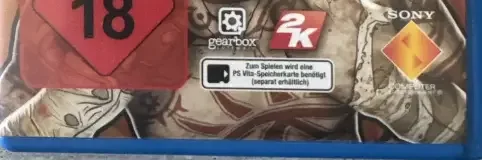 Borderlands 2, the USK square on its front