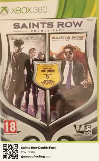 Saints Row Double Pack Xbox 360, PAL box front