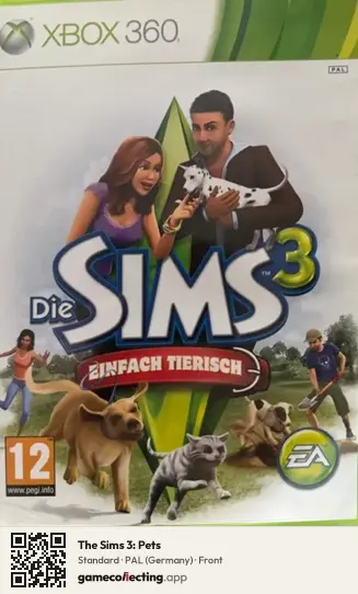 The Sims 3: Pets Xbox 360, Germany box front