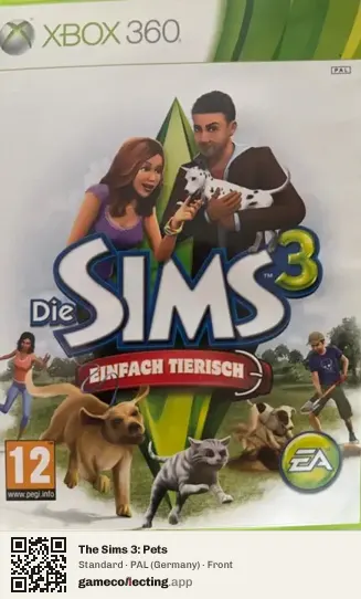 The Sims 3: Pets Xbox 360, Germany box front