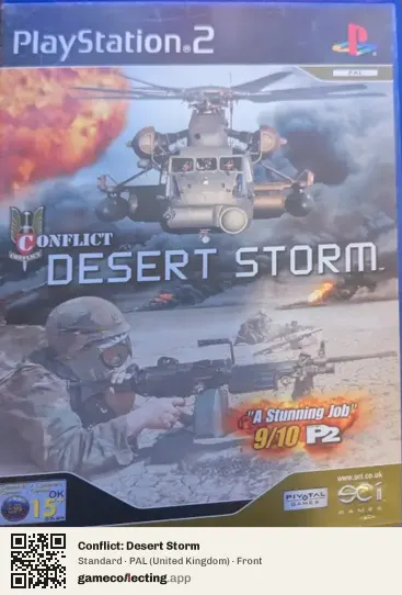 Conflict: Desert Storm PlayStation 2, United Kingdom box front