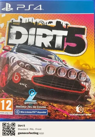 Dirt 5 PlayStation 4, PAL box front