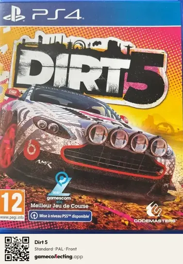 Dirt 5 PlayStation 4, PAL box front