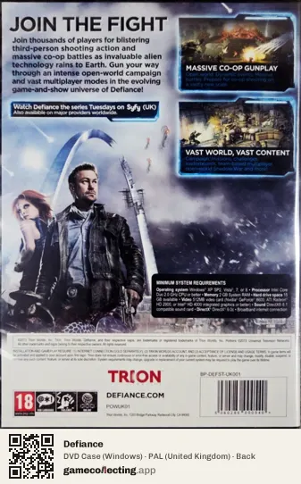 Defiance Computer, United Kingdom box back