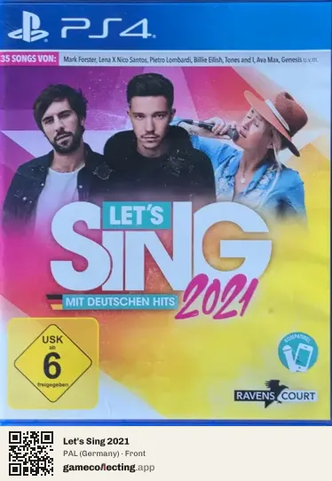 Let's Sing 2021 PlayStation 4, Germany box front