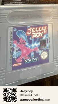 Jelly Boy Game Boy, PAL cartridge label