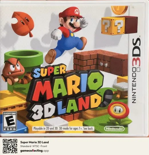 Super Mario 3D Land Nintendo 3DS, NTSC box front