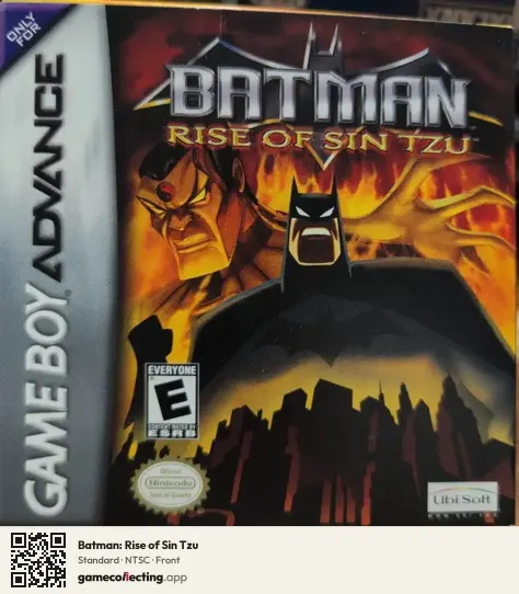 Batman: Rise of Sin Tzu Game Boy Advance, NTSC box front