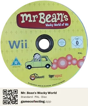 Mr. Bean's Wacky World Nintendo Wii, PAL disc