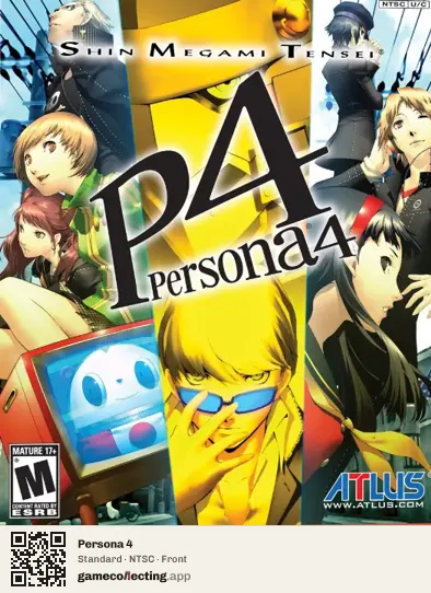 Persona 4 PlayStation 2, NTSC box front
