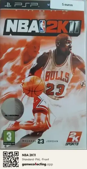 NBA 2K11 PlayStation Portable, PAL box front