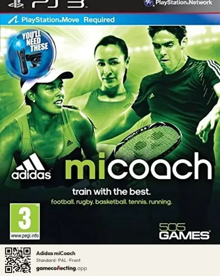 Adidas miCoach PlayStation 3, PAL box front