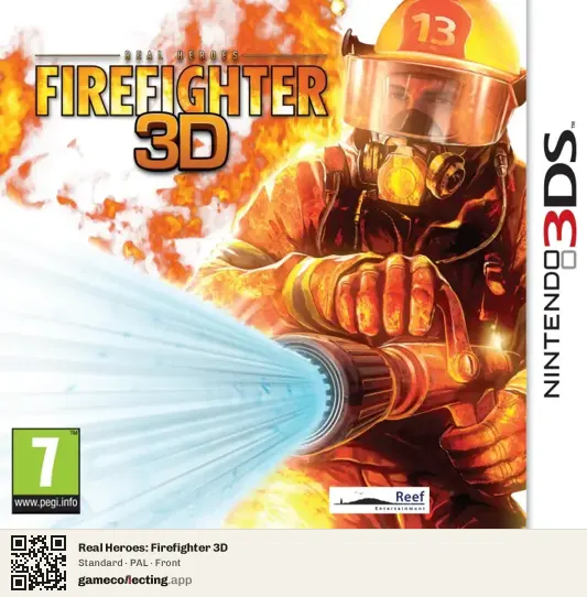 Real Heroes: Firefighter 3D Nintendo 3DS, PAL box front