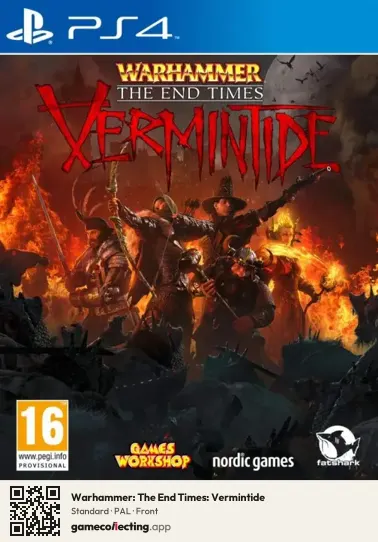 Warhammer: The End Times: Vermintide PlayStation 4, PAL box front
