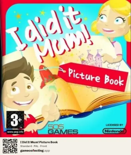 I Did It Mum! Picture Book Nintendo DS, PAL box front
