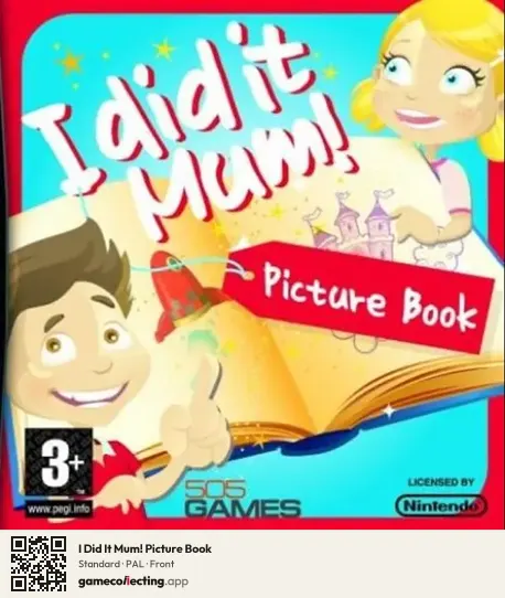 I Did It Mum! Picture Book Nintendo DS, PAL box front