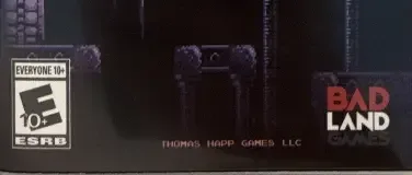 Axiom Verge, the ESRB box on its front